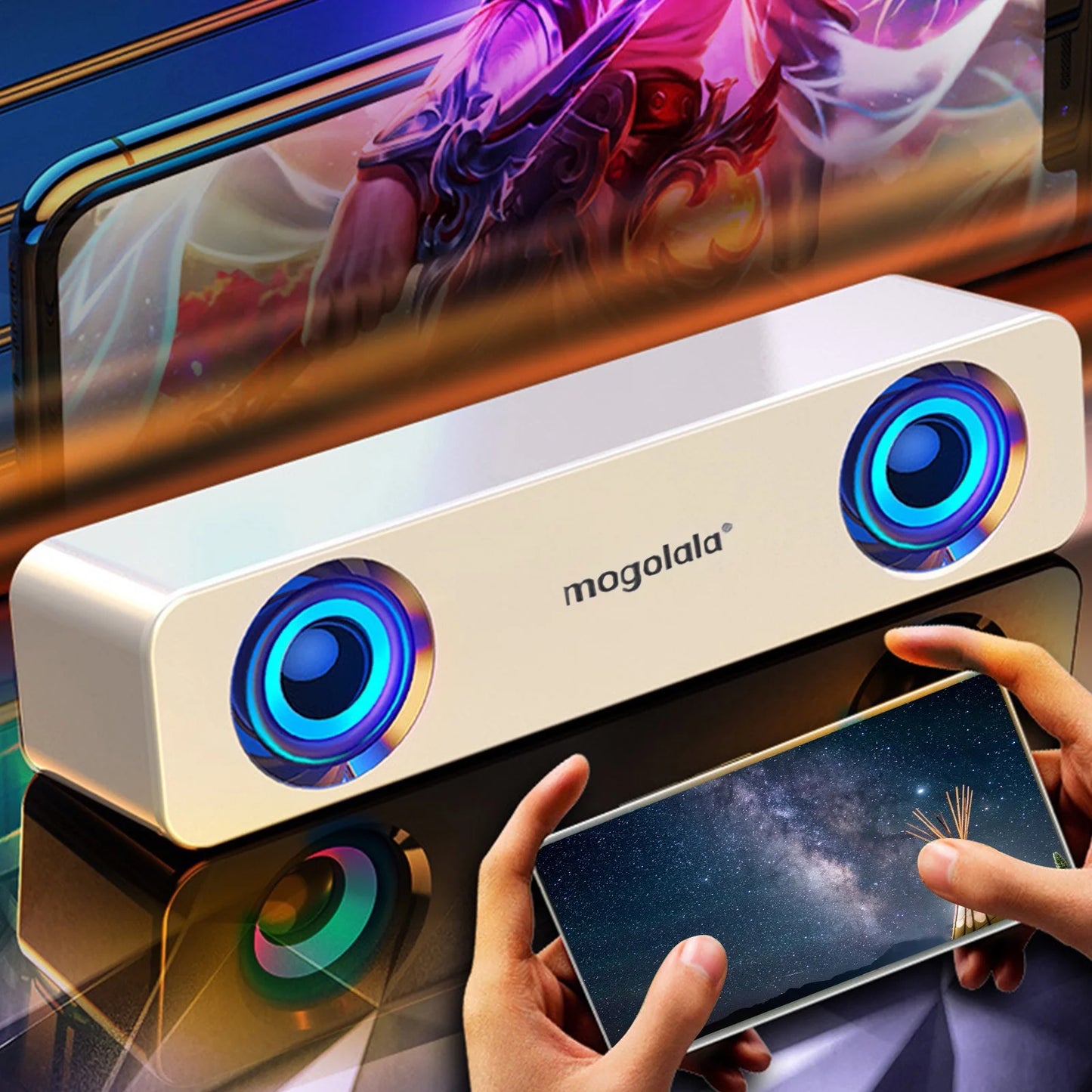 Clearance!Smart Appliances Wired Computer Dual-Speaker Audio Desktop Home Laptop Small Audio USB Wired Speakers Subwoofer Audio
