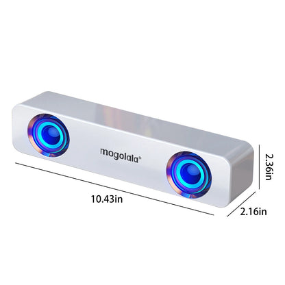 Clearance！Smart Appliances Wired Computer Dual-Speaker Audio Desktop Home Laptop Small Audio USB Wired Speakers Subwoofer Audio
